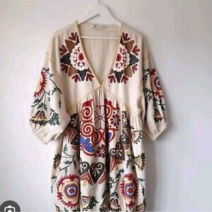 NWT! Zara romy embroidered dress!